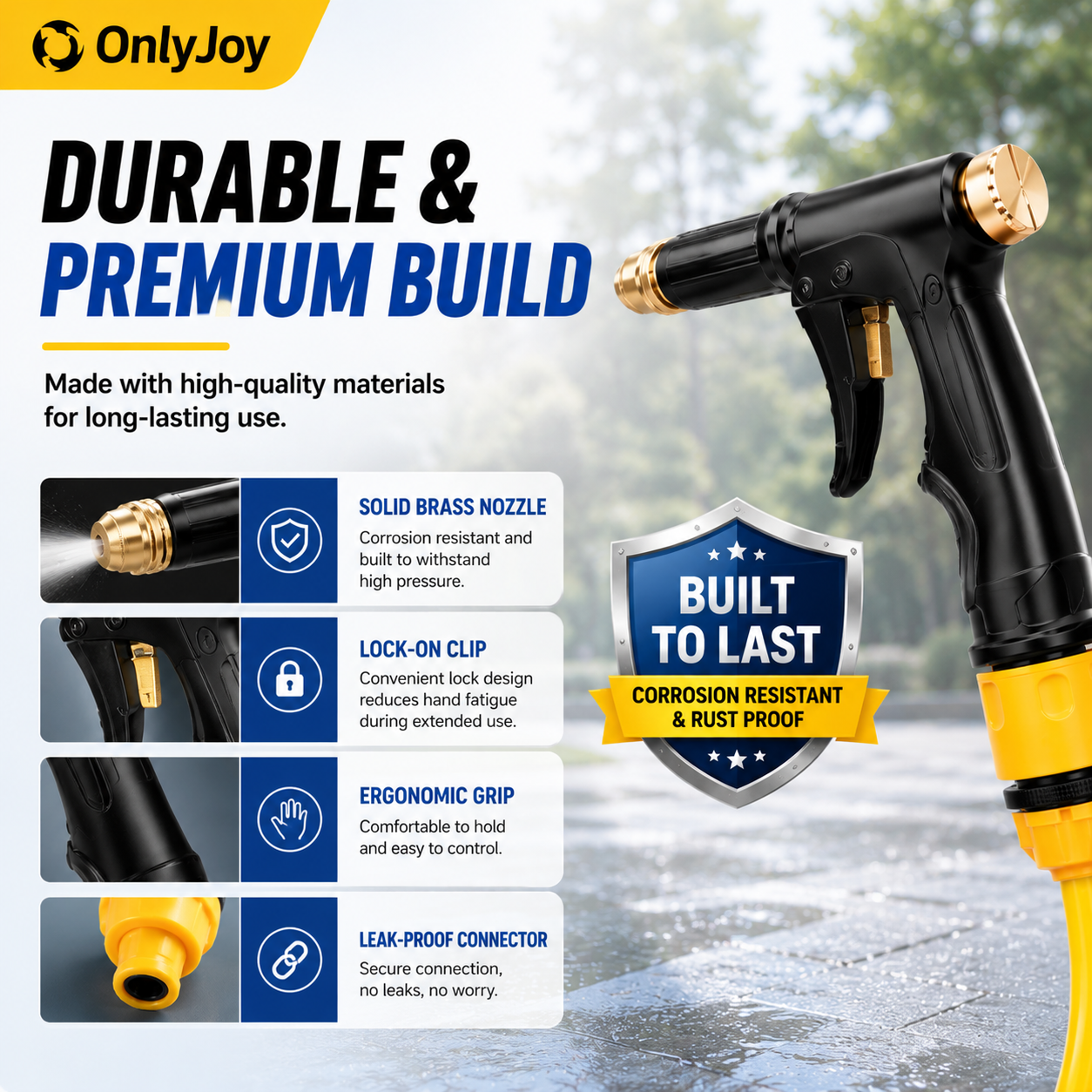 Power Pro: Portable High Pressure Water Gun for Easy Car Washing and Versatile Watering