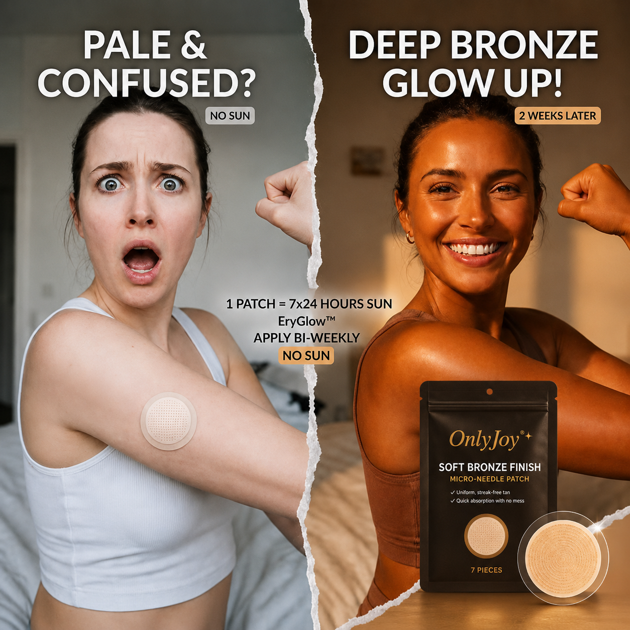 🔥Limited-Time 49% OFF--OnlyJoy® Soft Bronze Finish Transdermal Tanning Patch