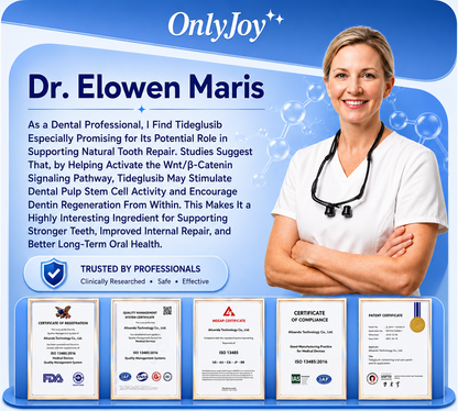 🔥LAST DAY SALE 49% OFF--OnlyJoy™ 🦷 Tideglusib Fast‑Dissolving Tooth & Gum Repair Oral Strips ✨