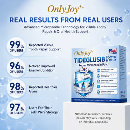 🔥LAST DAY SALE 49% OFF--OnlyJoy™ 🦷 Tideglusib Fast‑Dissolving Tooth & Gum Repair Oral Strips ✨